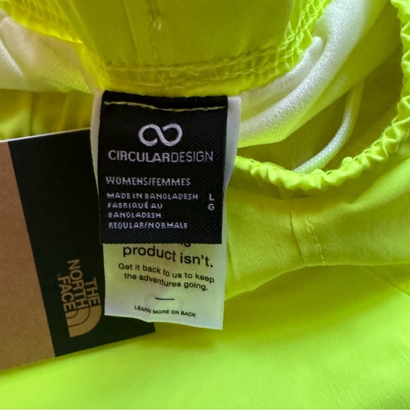 The North Face Women's Elevation Short; LED Yellow; Size L/Regular - Picture 4 of 4